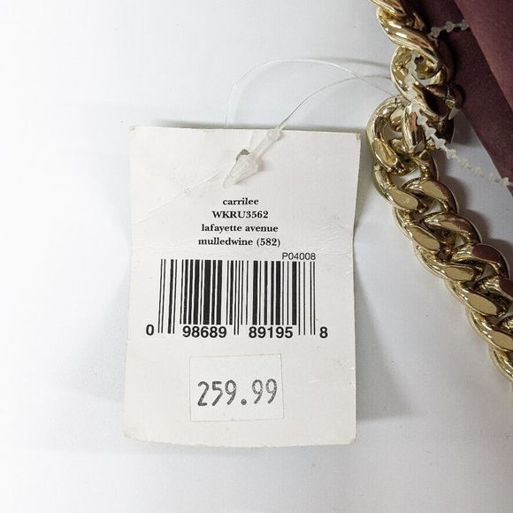 Kate Spade Carrilee Lafayette Avenue Mulled Wine | New with Tags | - Picture 8 of 9